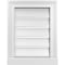 Ekena Millwork Vertical Surface Mount PVC Gable Vent: Functional, w/ 2"W x 2"P Brickmould Sill Frame, 14"W x 18"H GVPVE14X1803SF - alternate 1